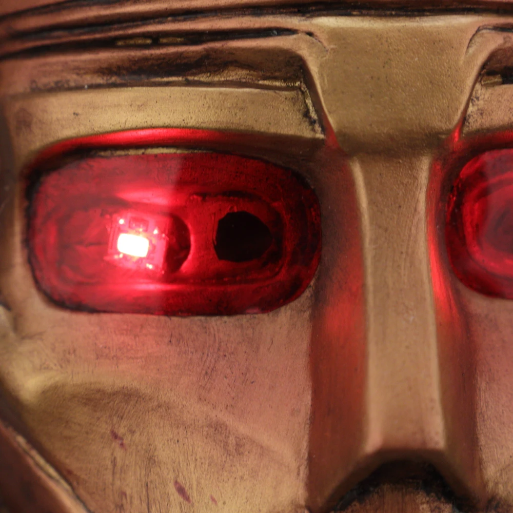 Anime Doom Patrol Mask Robotman LED Latex Helmet Halloween Superhero Mask Cosplay Prop (15)