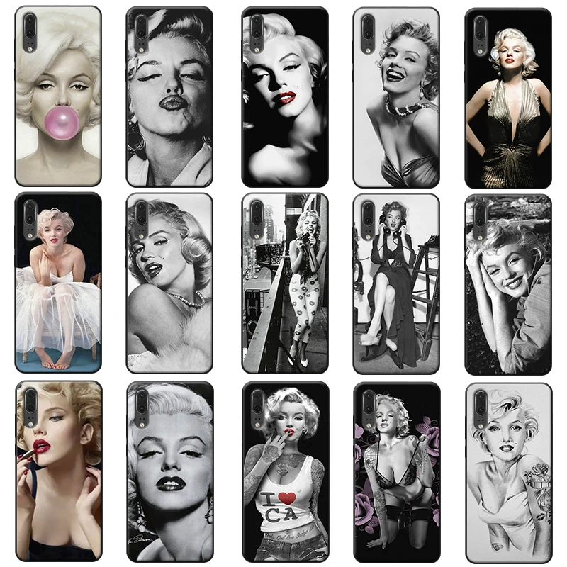 Marylin monroe окрашенные тату очки мягкий силиконовый чехол для телефона huawei mate 30 pro p20