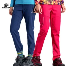 TECTOP осень зима женские мягкие оболочки Пешие Термические велосипедные штаны Кемпинг Альпинизм водонепроницаемый ветрозащитный тепловой флис брюки
