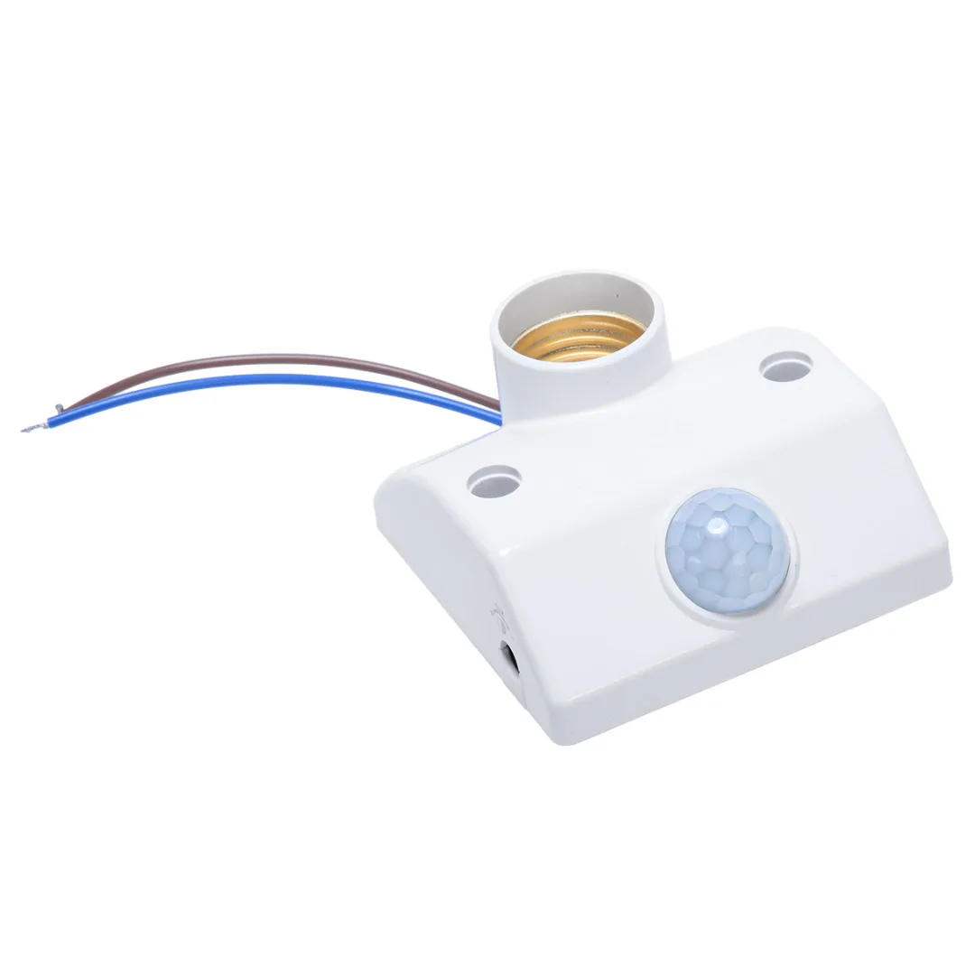 E27 Lamp Base Socket PIR Infrared Motion Sensor LED Light Lamp Holder Motion Sensor Switch for Lamp Socket Switch