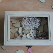 Заказная коробка для свадебных подарков персонализированные акриловые свадебные гость книжный ящик уникальные вечерние украшения коробочка для гостей с 100 шт сердечки