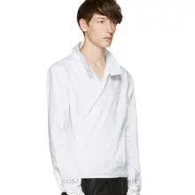 S-5XL! Новинка года Для мужчин одежда Мода DJ ремень стилист Подиум стиль тонкий краткое рубашка плюс размер певица костюмы