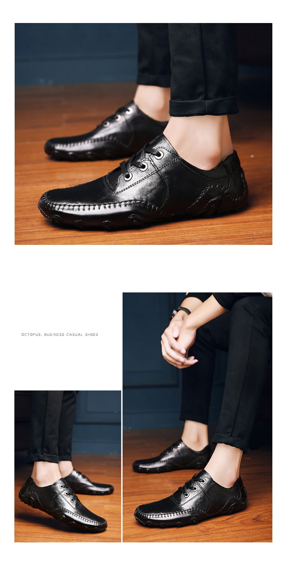 Роскошные мужские туфли; высококачественные лоферы из натуральной кожи; мокасины; удобные мягкие мужские туфли на плоской подошве; новая обувь для вождения; большие размеры