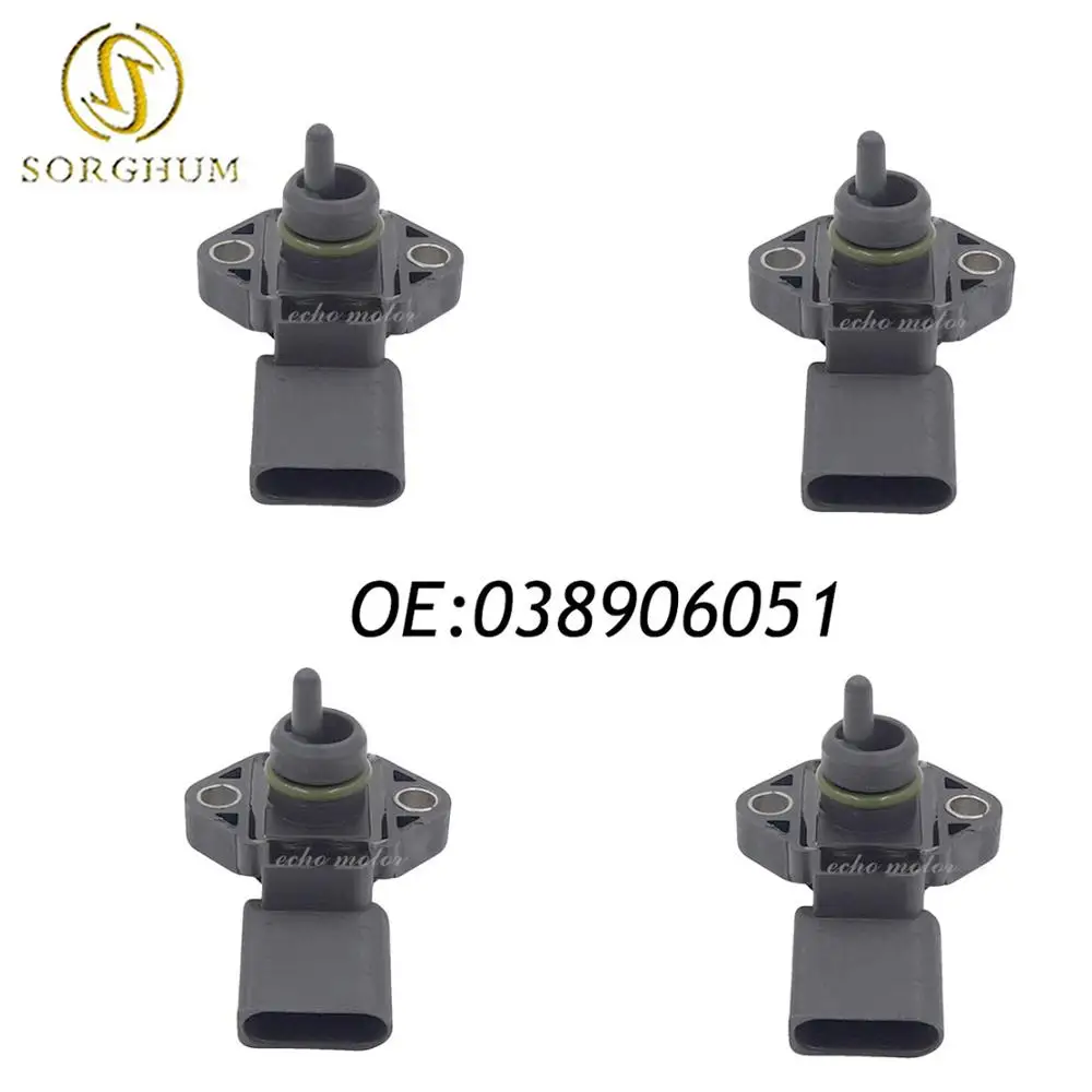 New 4PCS MAP Intake Absolute Air Pressure Sensor For Audi A4 Seat VW