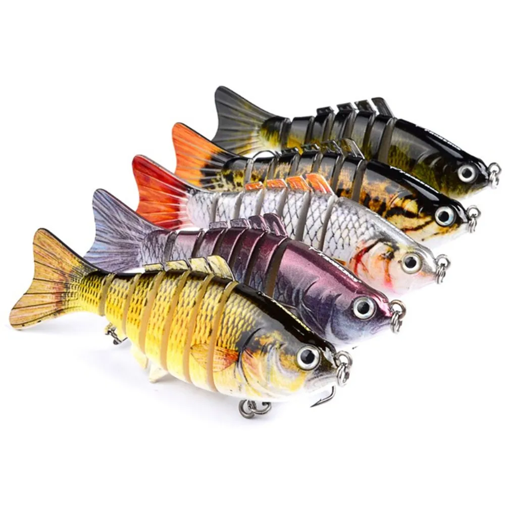 1pcs 10cm 15.2g Brand Multi Jointed Sections Fishing Lure Minnow Hard Bait  Swimbait Wobblers Artificial Crankbait Pesca Tackle