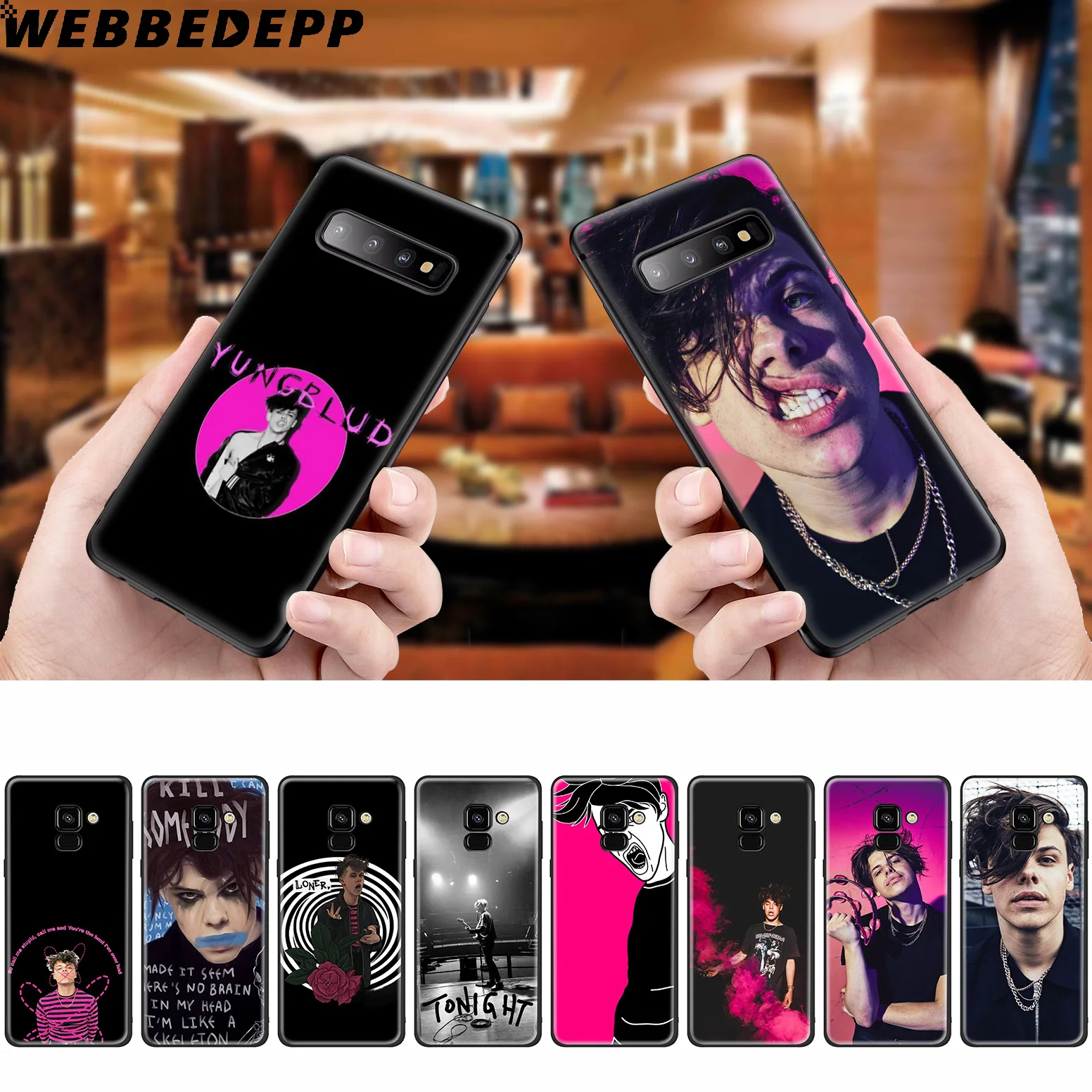 

WEBBEDEPP Yungblud Singer Silicone Case for Samsung Galaxy A3 A5 A6 A7 A8 A9 A10 A20 A30 A40 A50 A70 M10 M20 M30