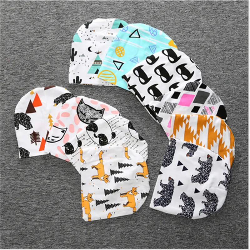 

2019 cotton spring warm baby beanies berry cat shark panda kids hats child headwear caps fashion decoration accessories