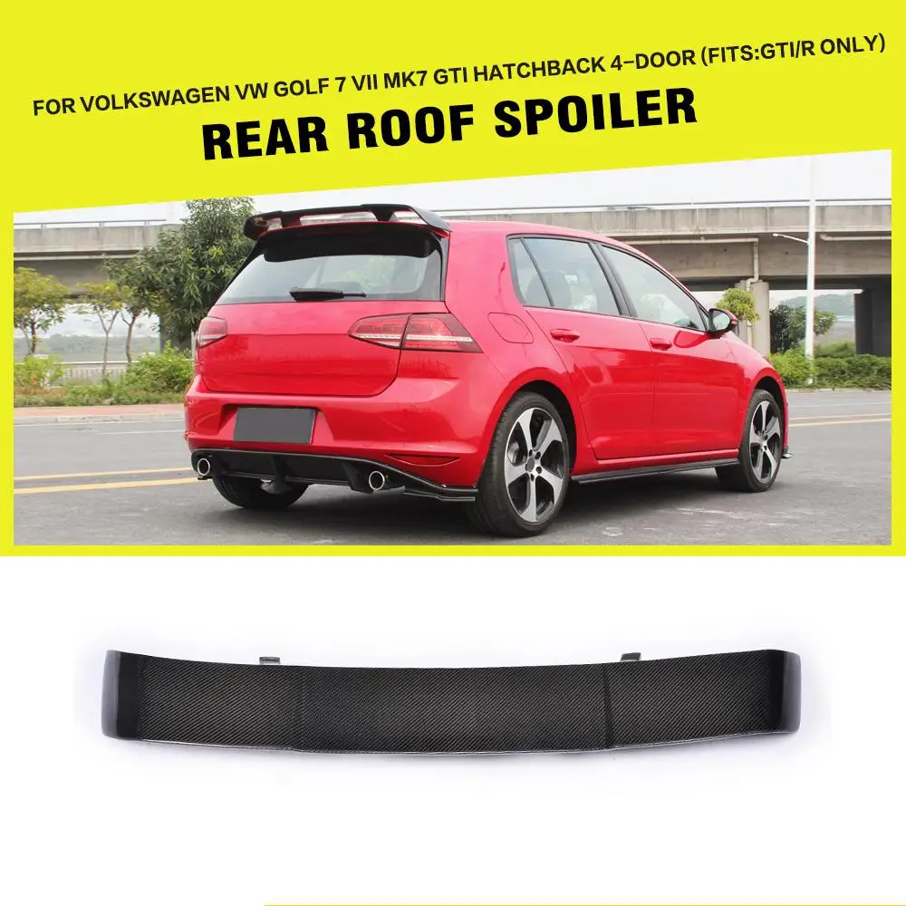 Спойлер для багажника из углеродного волокна крылья Volkswagen VW Golf 7 VII MK7 GTI R Hatchback 2014
