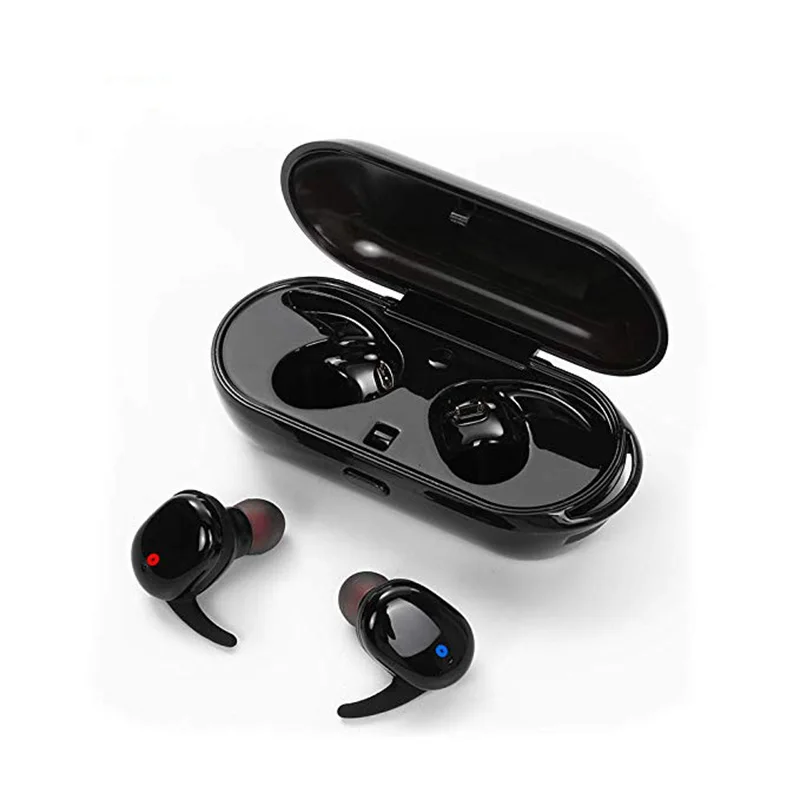 

T2B Upgraded version Touch Control Bluetooth Wireless Earphone TWS Mini Headset with Mic Handsfree Music Earbuds for Phone
