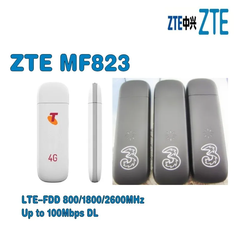 Оригинальный разблокированный Z T E MF823 100 Мбит/с 4G LTE широкополосный usb модем, usb модем SurfStick карта данных плюс 2 шт 4g антенна