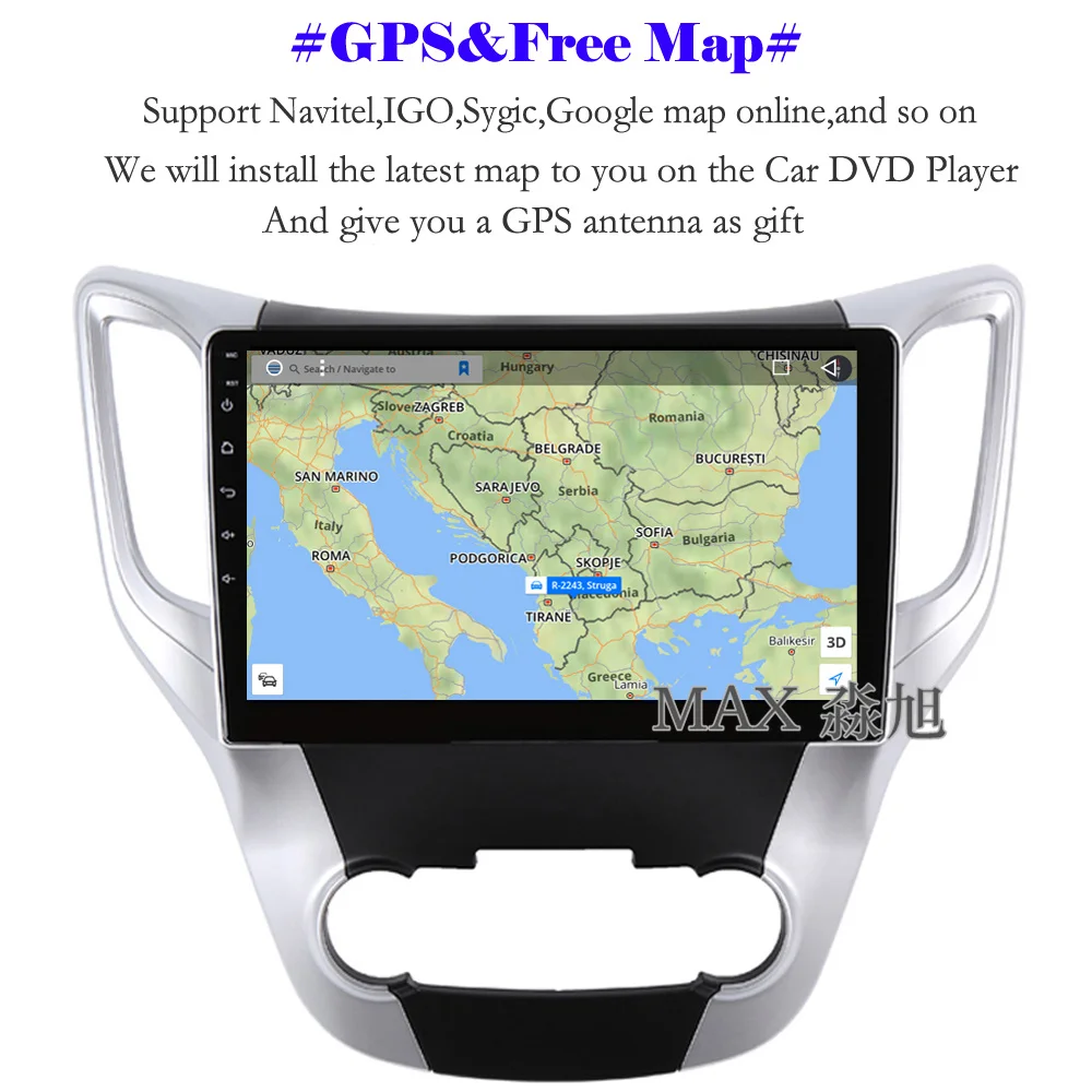 Perfect MAX Android 8.1.0 Car DVD Player For Changan CS35 / Chana CS35 Car Radio RDS GPS Navigation Free Map 4G WiFi Bluetooth Call 2