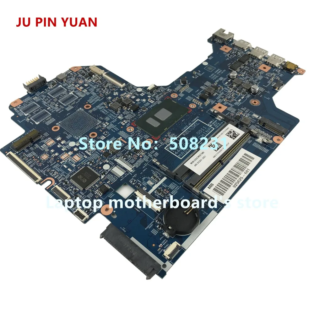 JU PIN YUAN 925625-601 16875-1 448.0C705.0011 для ноутбука hp 17-BS 17T-BS 17-BS001CY Материнская плата ноутбука i3-7100U полностью протестирована