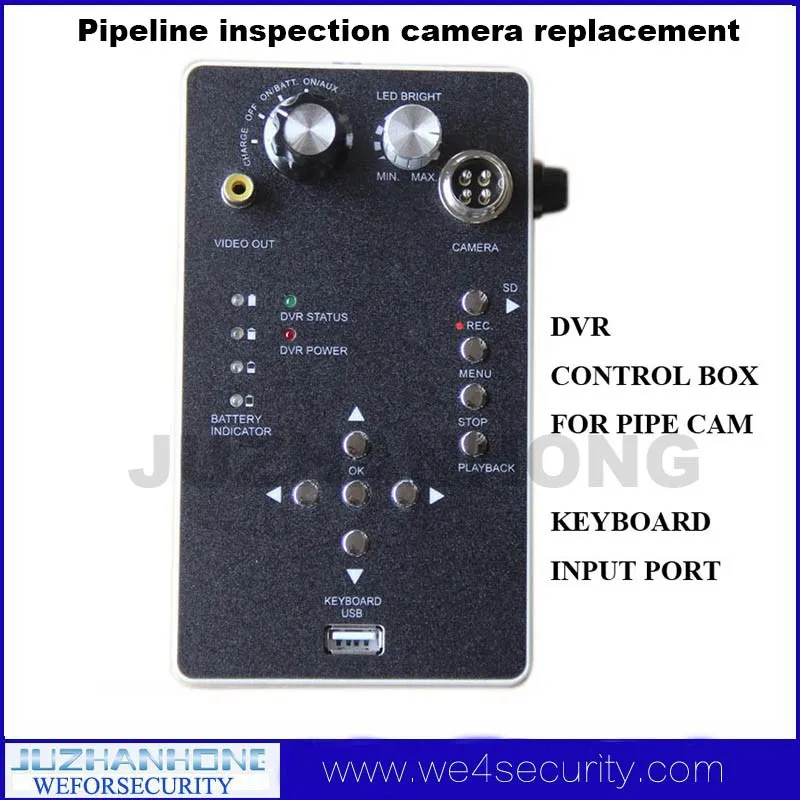 Pipe inspection camera replacement DVR control box Recording