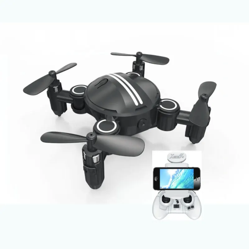 

Mini Pocket Drone with WIFI FPV 0.3MP HD Camera RC Quadcopter Foldable Arm Altitude Hold RC Helicopter Toys