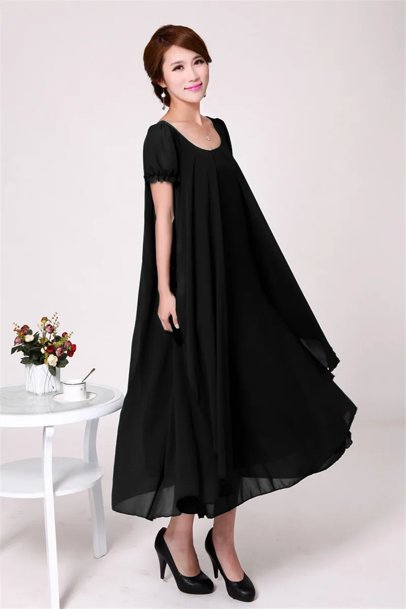 TEAEGG макси платья Бразилия летнее синее платье плюс размер 4XL Vestidos Largos De Verano