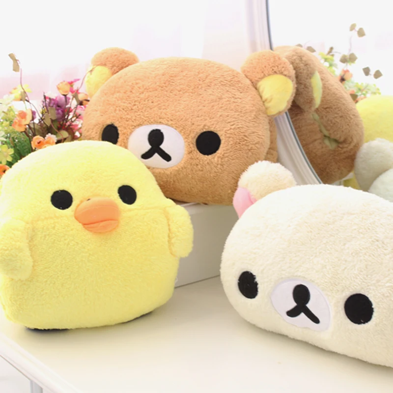 

candice guo cute animal bear chicken chick plush toy nap pillow intimate soft hand warmer girlfriend birthday gift 1pc