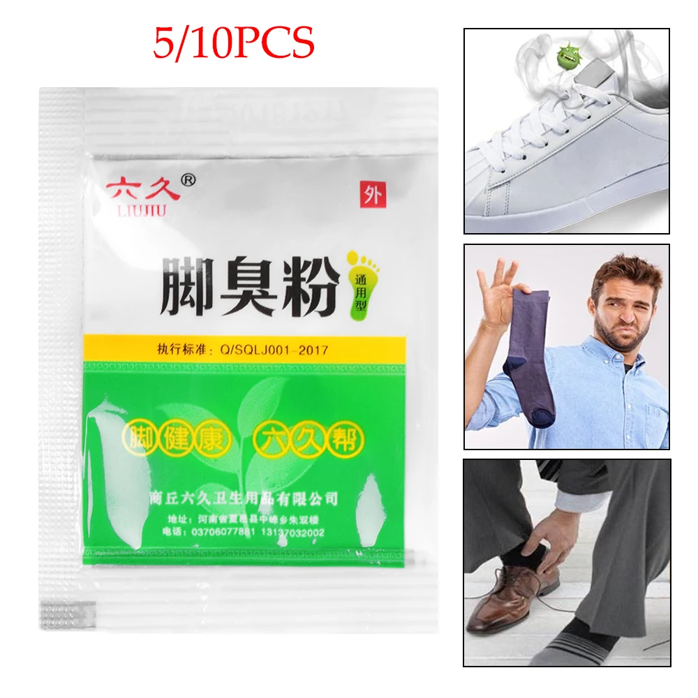 

5/10 Bags Fungal Infections Foot Bath Powder Feet Care Athlete's Foot Foot Odor Sweat Itching Peeling Beriberi Tinea Pedis Tool