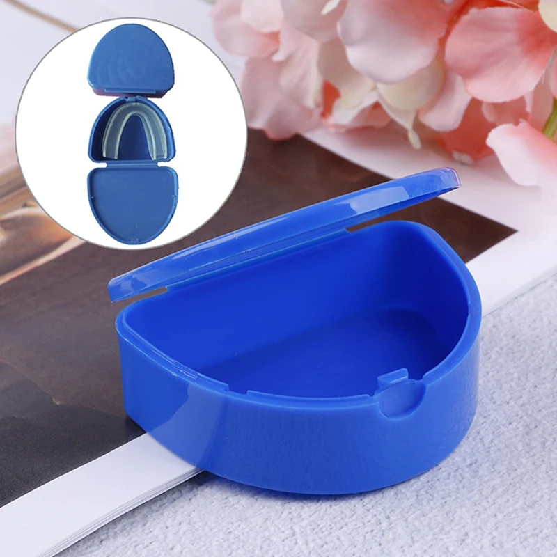 

1pc Orthodontic Braces Mouthpiece Organizer Oral Health Care Orthodontic Retainer Case Dental Tray Box Denture Storage