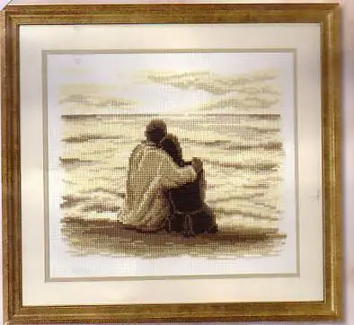 

Needlework 14CT 16CT 18CT Cross Stitch, DIY Count Cross Stitch, Watching the sea couple