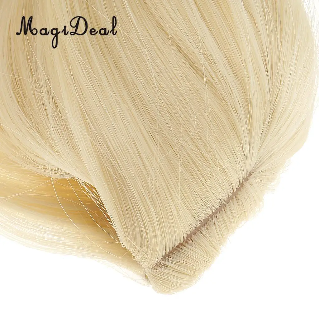 MagiDeal Fashion 28cm High-Temperature Wire Hair Doll Wig for Hair Salon 18 Inch   Dolls DIY Making Accessories Gift