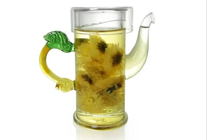 

high quality heat resistant glass black teapot with liner 220ml free shipping special sale