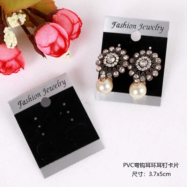 200pcs Earring Organizer Ear Studs Jewelry Display Rack Black Velvet 200pcs Earring Organizer Ear Studs Jewelry Display Rack Black Velvet Plastic Cards Custom Printed