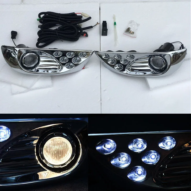 Светодиодный передние противотуманные лампы дневного света для Toyota Land Cruiser Prado 120