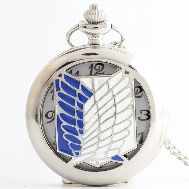 P232S Silver Round Dial Necklace Chain Pendant Large Hollow Wings of Liberty Qua P232S Silver Round Dial Necklace Chain Pendant Large Hollow Wings of Liberty Qua