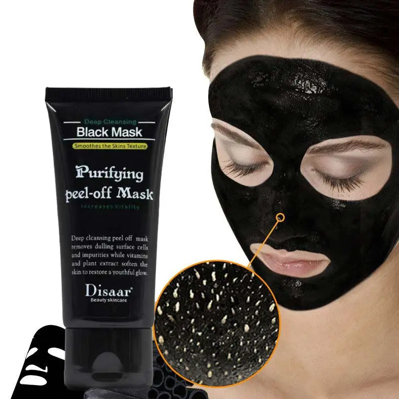 DISAAR Pull Face Activated Carbon Black Mask Bamboo Charcoal Mask