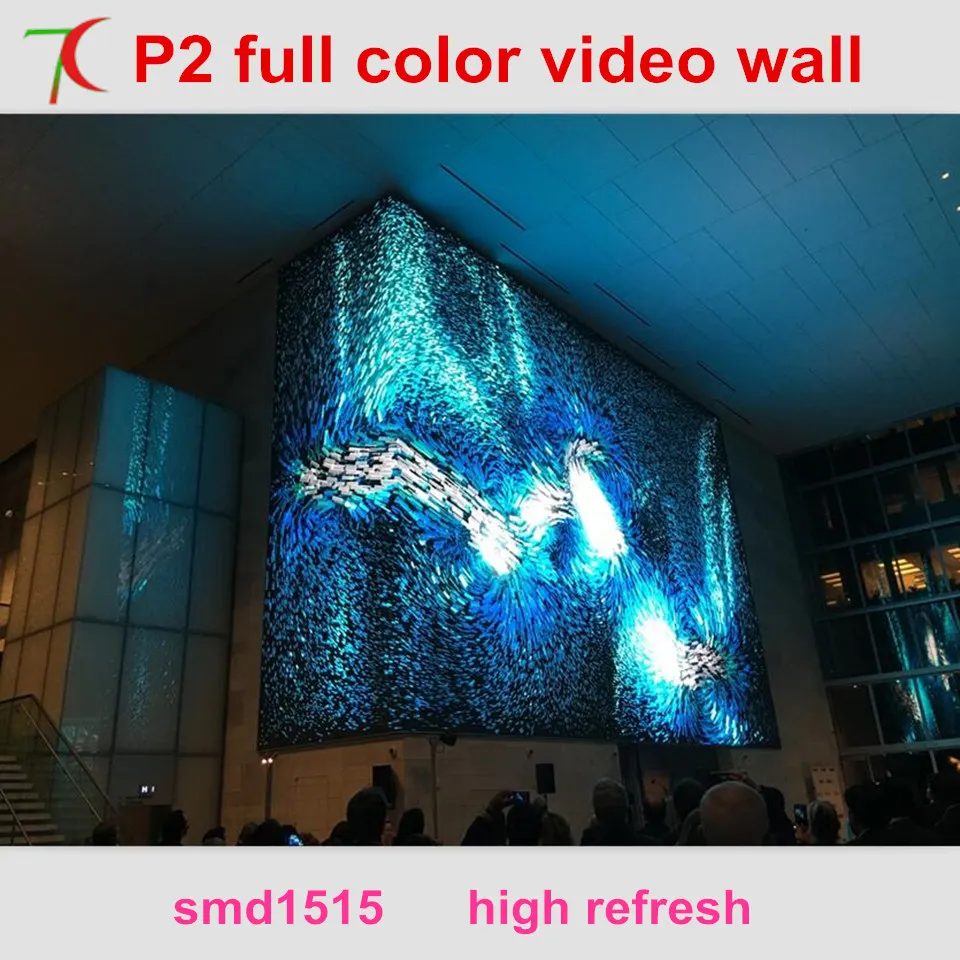 

Led expert : P2 indoor hd full color led video wall widely use for multi-media classroom,metro station,meeting room,waiting room