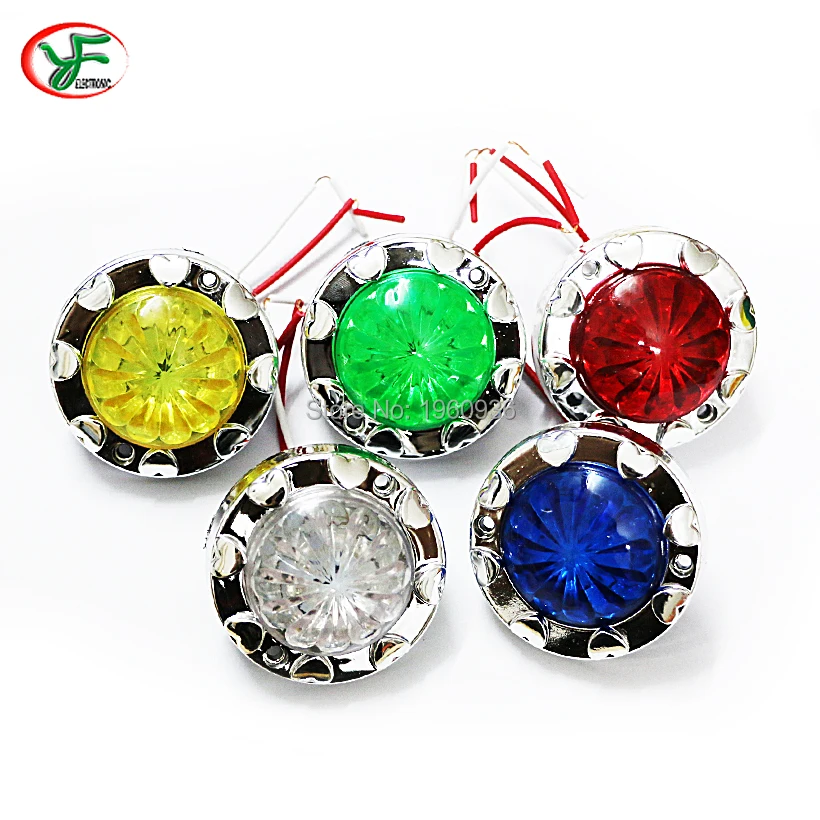 

10pcs/lot Children's amusement game machine Kiddie rides game machine parts12V LED lamp swing machine decoration colorful light