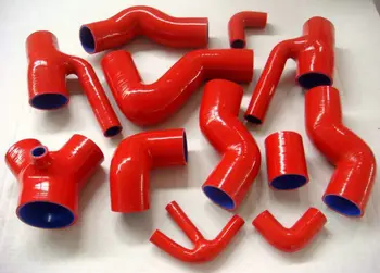 

RED Silicone Hose For Audi S4 RS4 A6 B5 4B C5 Biturbo 2.7L Bi-Turbo Boost Induction Intake Radiator PIPE Piping 1997-2005 98