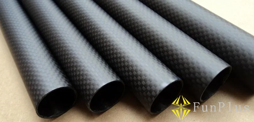 

2pcs 3K Matte Carbon Fiber Tube Pipe OD 18mm ID 16mm Length 500mm Tubes Twill Matte Tail Boom Quadcopter Arms for Hexacopter