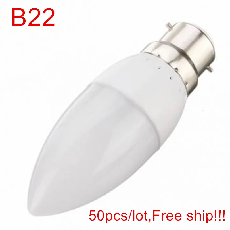 

50 шт. высокое качество B22 пластиковые светодиодные свечи 5 Вт AC220V 230В 240В светодиодные свечи прожектор для внутреннего освещения Бесплатная доставка
