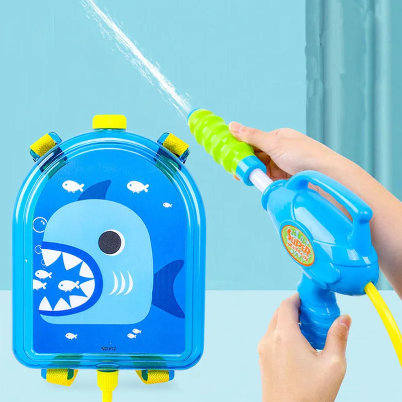 

Children Water Gun Toys Bag Backpack Squirt Toy Pistol Spray Water Gun Toy Beach Water Spray Pull-out Summer Outdoor Water Toys