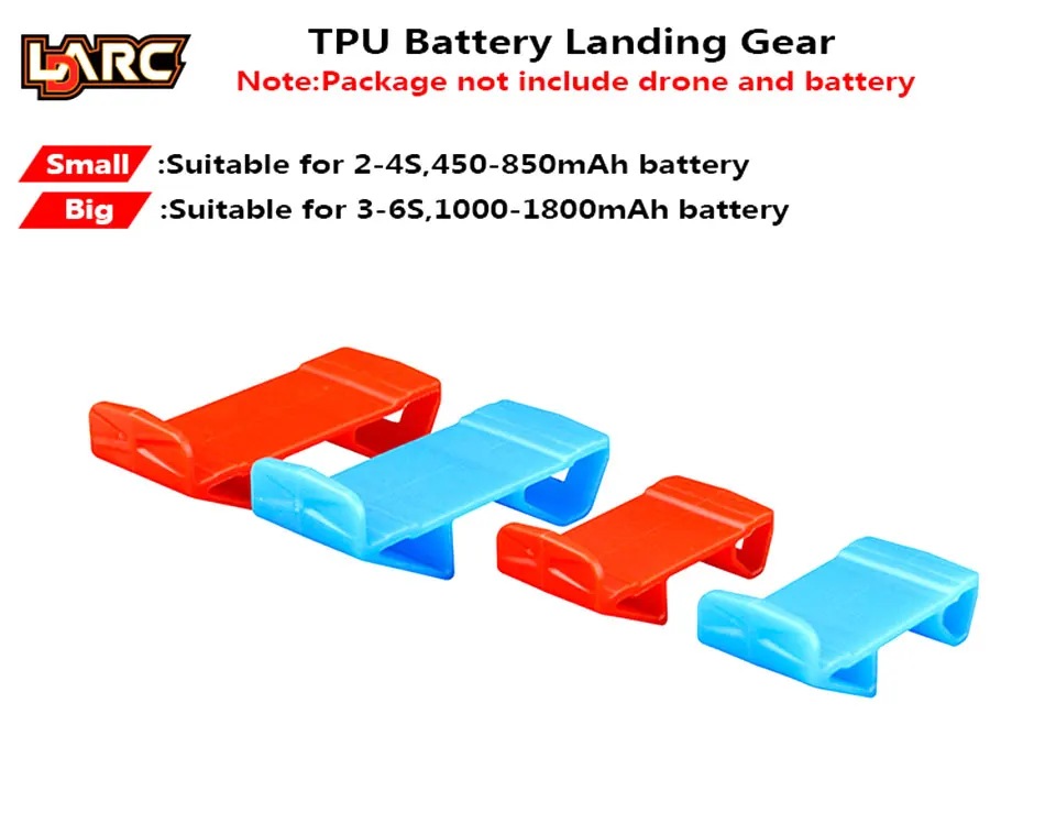 3D ТПУ посадки Шестерни Lipo пластина для установки аккумулятора) класса-premium на 450 мАч-1800 мАч 2-6s с AB60 для 180 210 220 250 небольшой гоночный Дрон с видом от первого лица