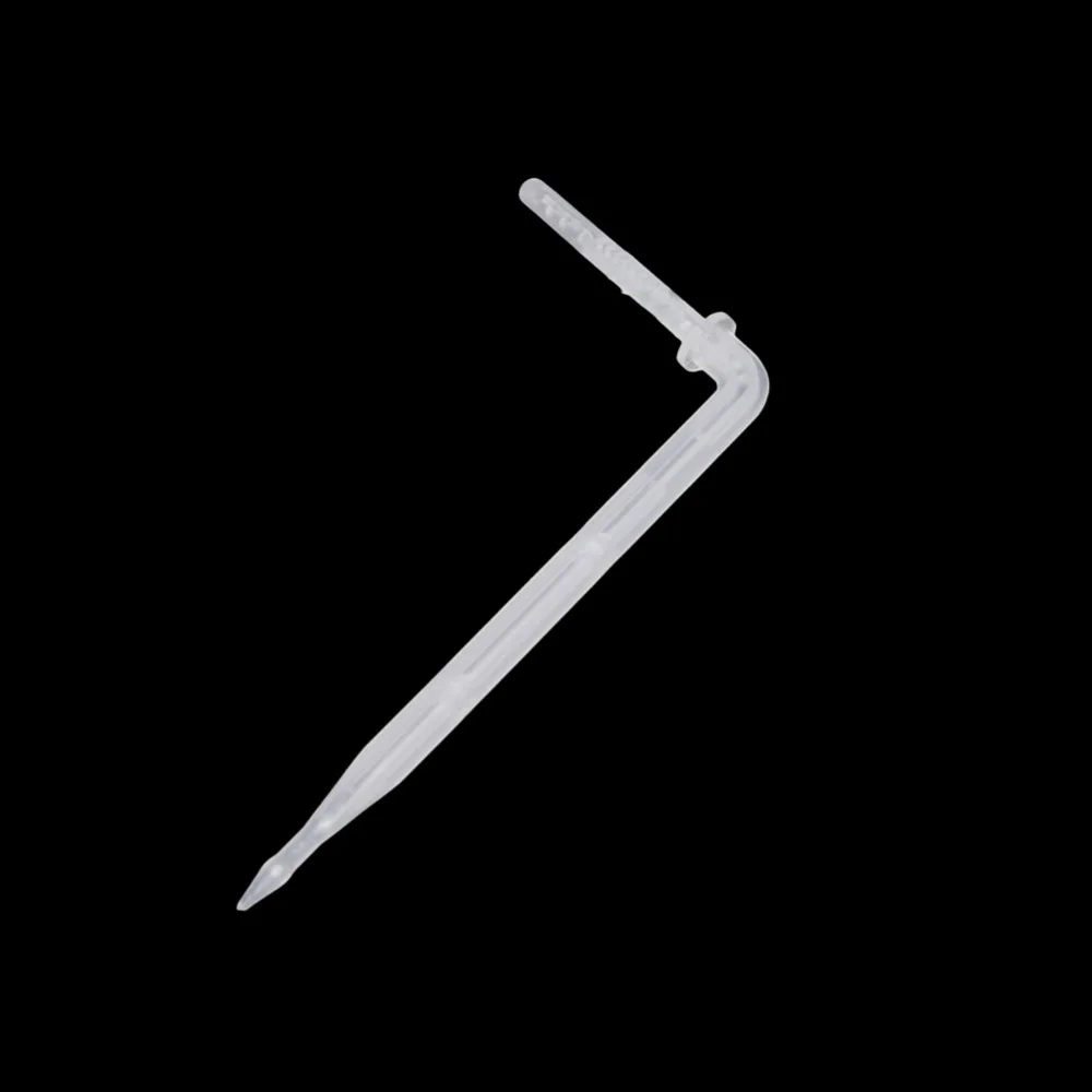 

White Curved Arrow Dripper Emitter Bend Arrow Plant Sprinklers Garden Micro Irrigation System Connectors 4/7mm Hose 10 Pcs