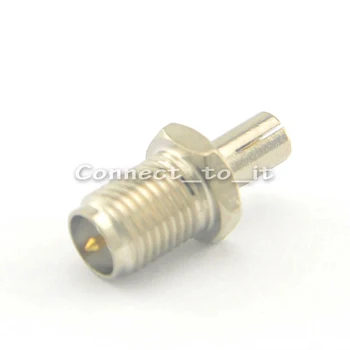 

100 pcs/lot SMA to TS9 adapter RP SMA female plug to TS9 male plug connector adapter nickelplated straight