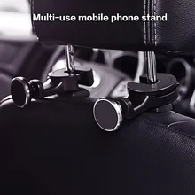 Автомобильный Магнитный подголовник смартфон планшет кронштейн-держатель Органайзер для хранения