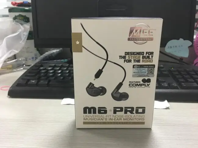 MEE Audio M6 PRO 2-го шумоподавления 3,5 мм HiFi наушники-вкладыши с съемными проводными кабелями