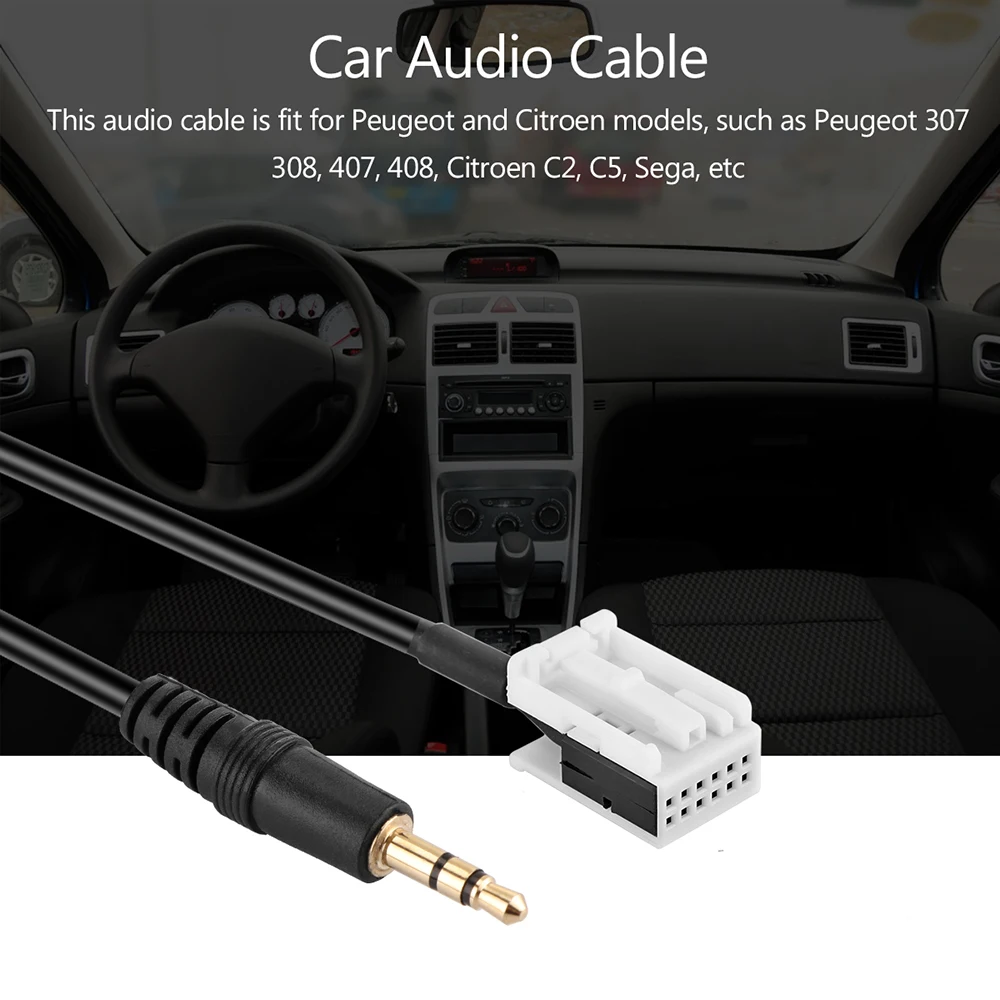 Krydderi Passiv heks 3.5mm Plug Auto Car Audio Cable AUX CD Audio Line Input Cable For Peugeot  307 308 407 408 507 Citroen C2 C5 Sega Triumph|Cables, Adapters & Sockets|  - AliExpress