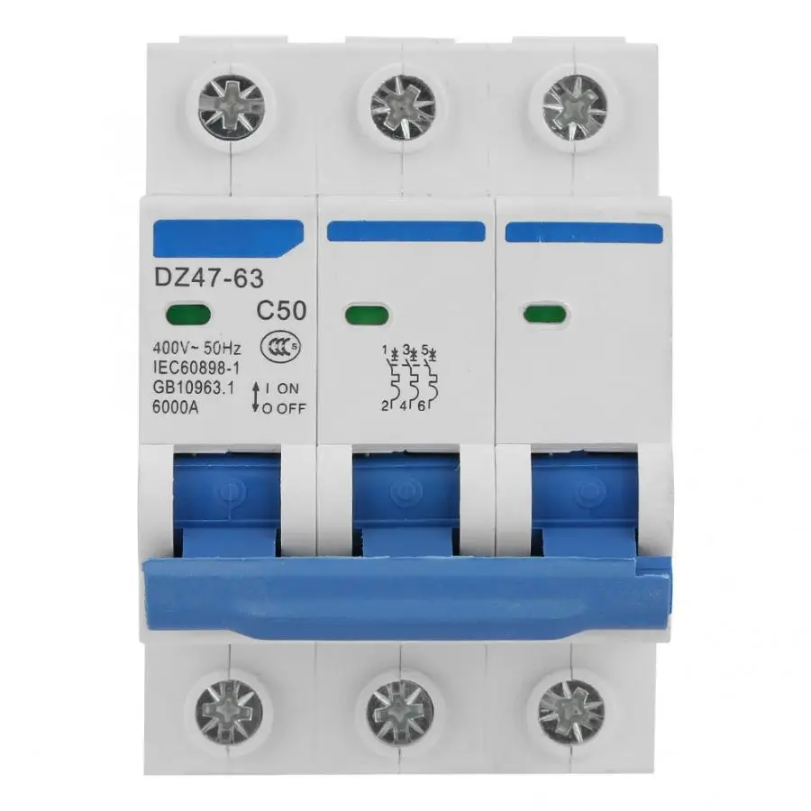 

3P Miniature Protection Circuit Breaker DZ47-63 50A 400V wifi circuit breaker