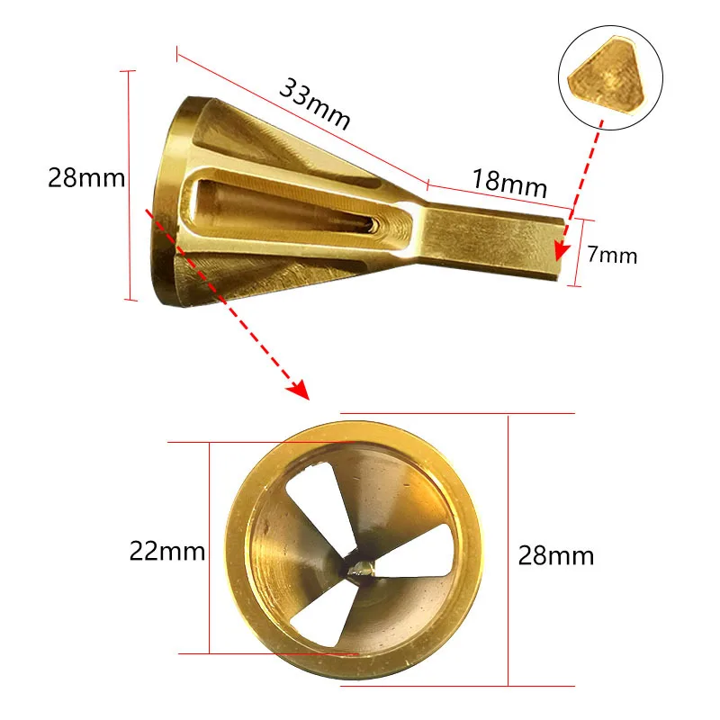 Инструмент для снятия заусенцев из нержавеющей стали, инструмент для снятия заусенцев для сверления металла и всех типов сверл - Цвет: Triangle Gold