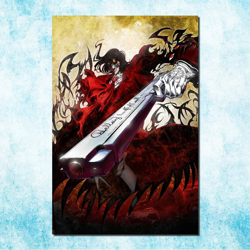 

HELLSING - Vampire Fighting Janpan Anime Art Silk Canvas Poster Print 13x20 24x36 inches Pictures for Wall Decor (more)-4