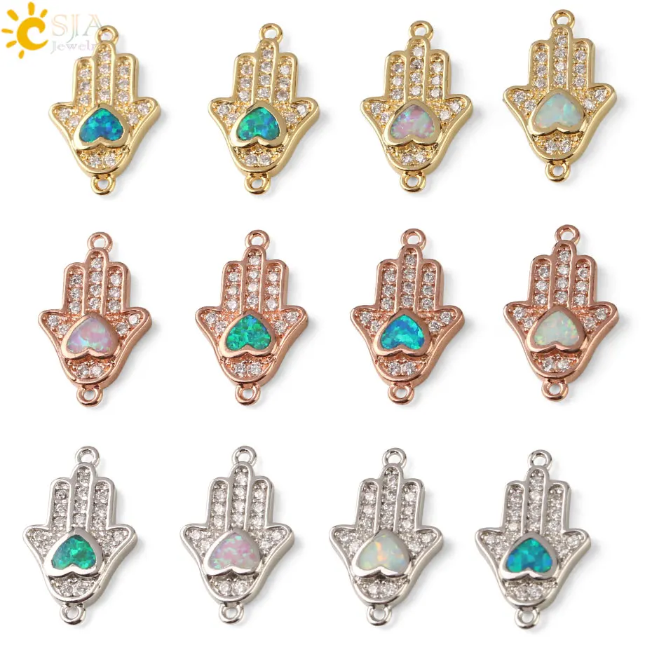 Csja Lucky Fatima Hand Charms соединитель турецкого Хамса защитный амулет в виде ладони