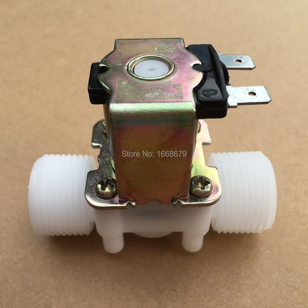 

DC12V DC24V or AC220V G3/4 PP Normally Closed Type Solenoid Valve Water Diverter Device
