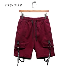 Rlyaeiz летние новые мужские шорты для отдыха удобные рабочие брюки Модные свободные однотонные мужские шорты-бермуды Masculina