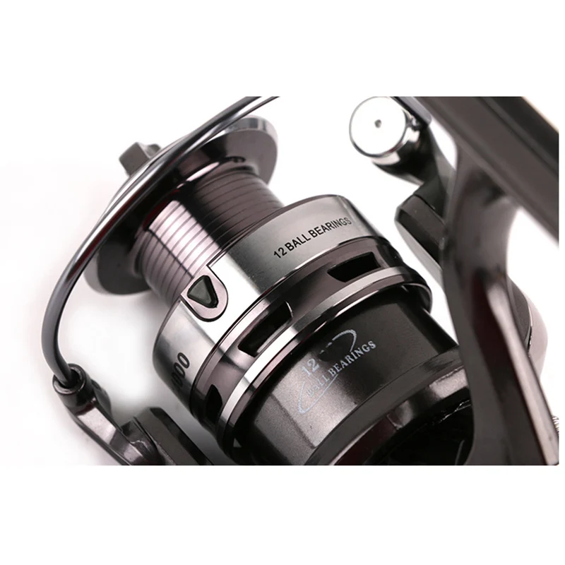Metal 12BB Spool Spinning 1000-7000 Series  5.5:1 Fishing Reel Wheel Gear Ratio Knob Handle Right Left Hand Changeable jooyoo