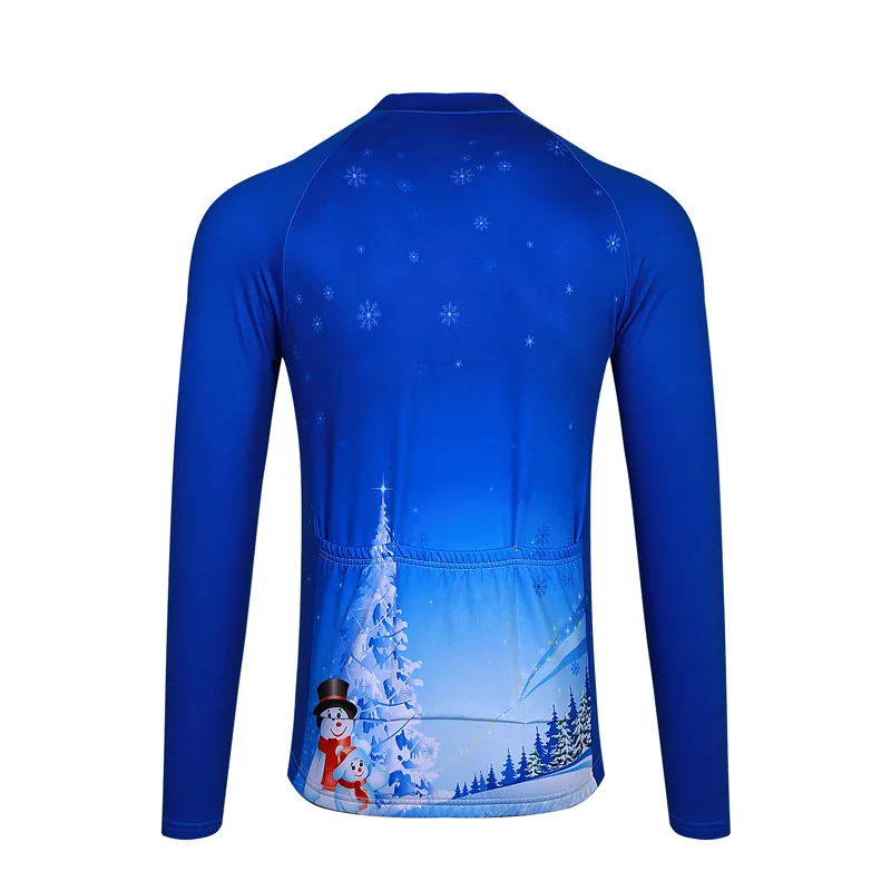 SPTGRVO LairschDan синий осень/зима термо флис Велоспорт Джерси Длинные для мужчин дорога велосипедная Одежда Майо Ciclismo MX DH