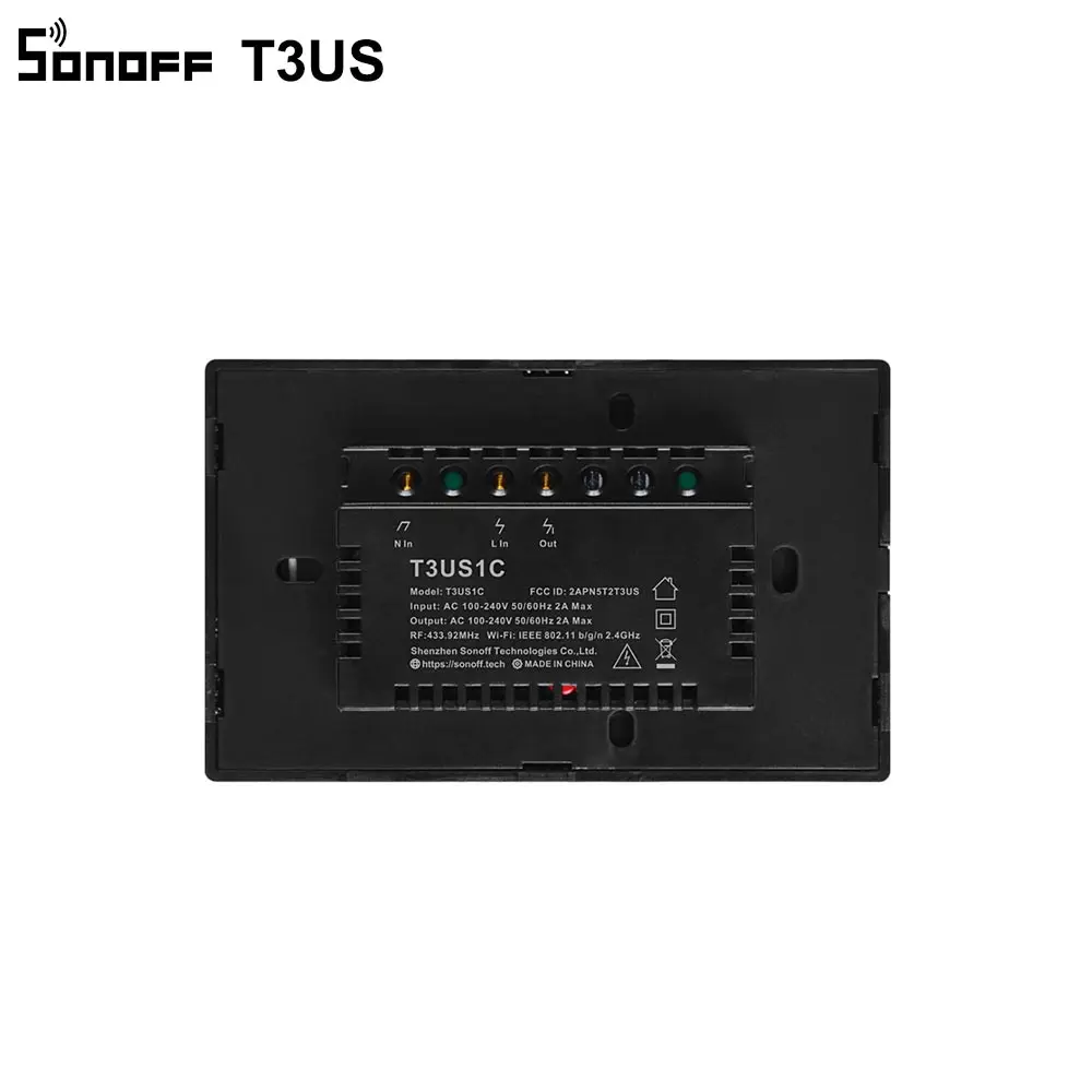 Интеллектуальный выключатель света SONOFF T3 Smart Wi Fi настенный светильник нам